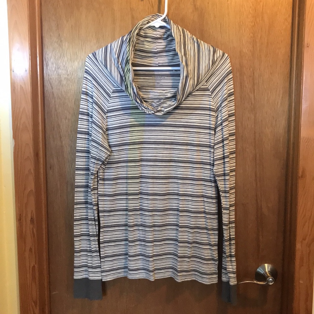Toad&Co 100% Organic Cotton Cowl Neck Long Sleeve Tunic Tee Womenโs Large - Picture 2 of 11